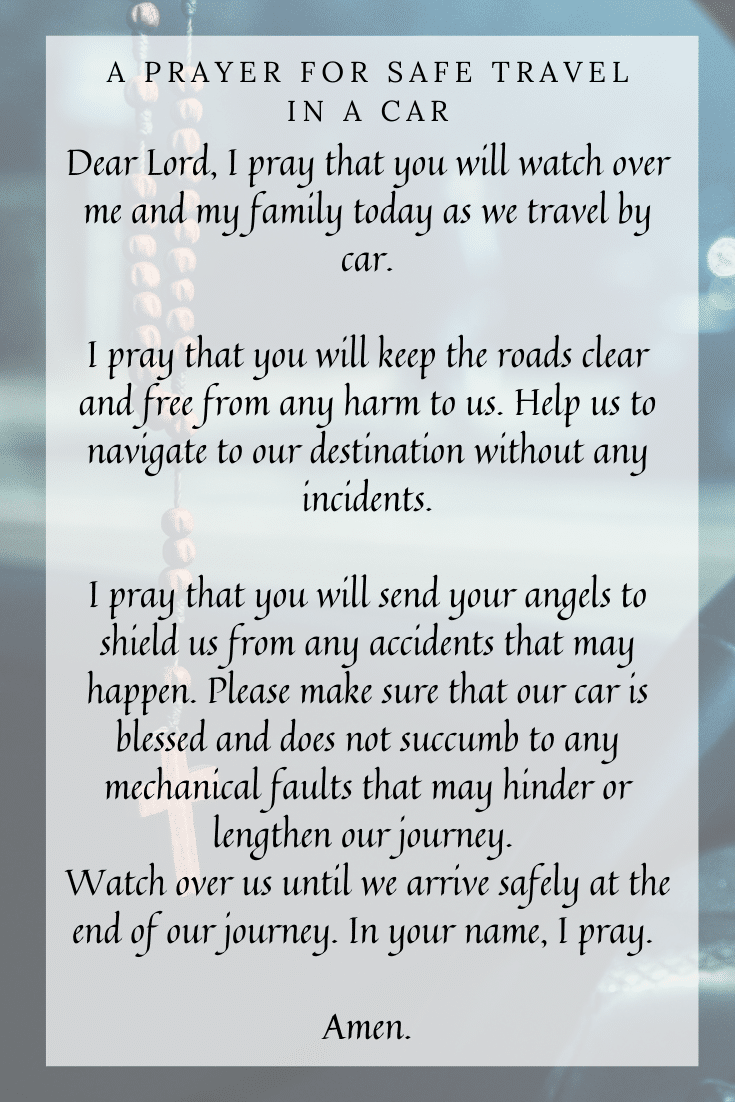 prayers for safe journey home