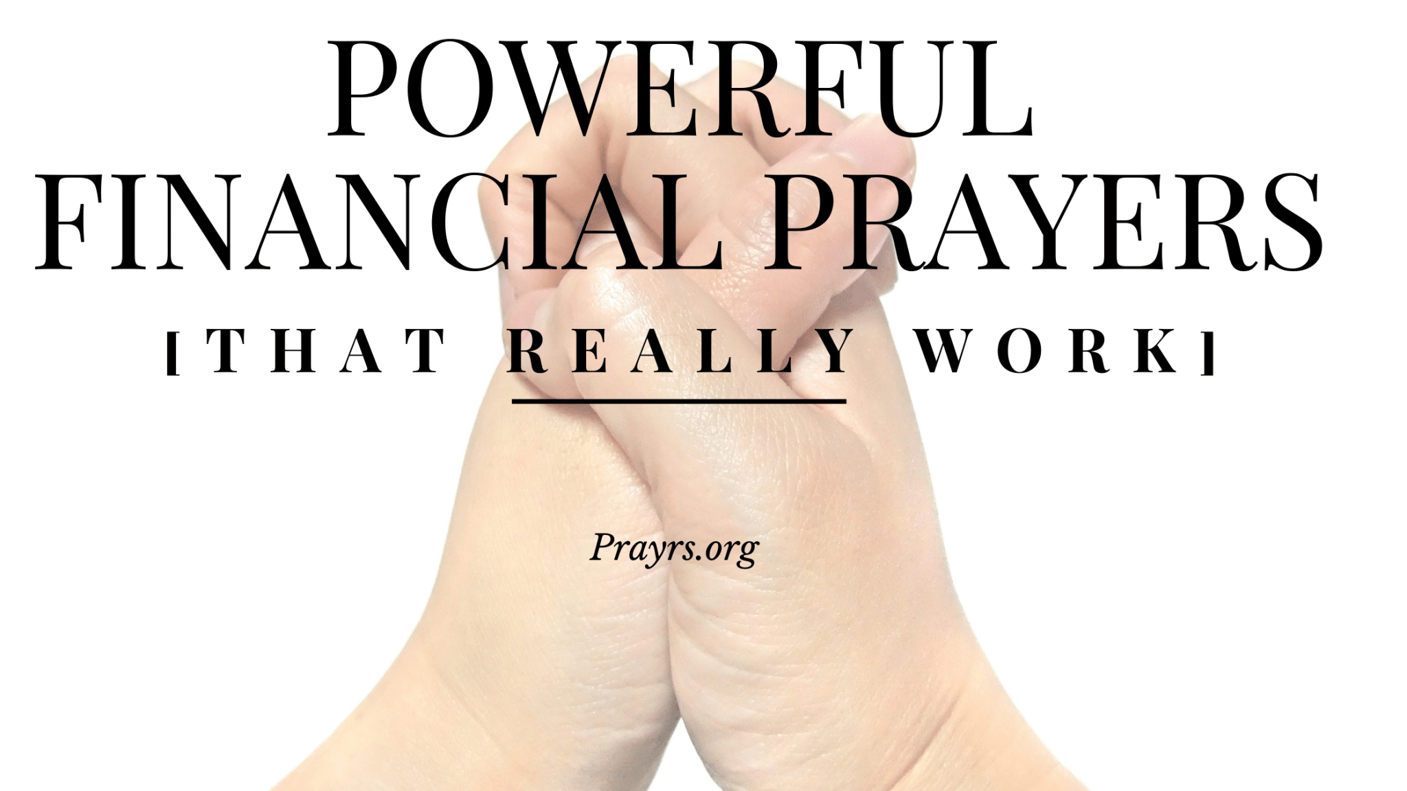 prayer for your finances