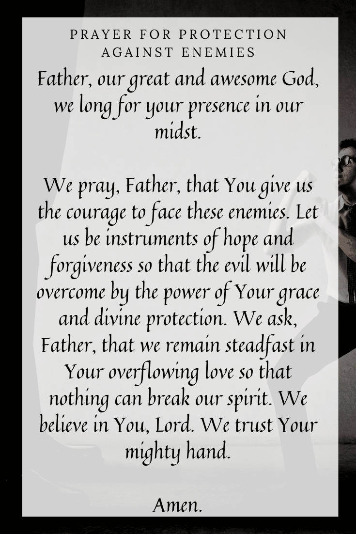 morning prayer against enemies