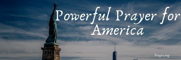 Powerful Prayer for America
