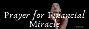 Prayer for Financial Miracle