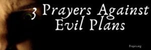 Prayers Against Evil Plans