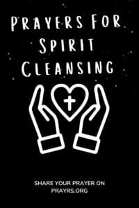 Prayer For Spirit Cleansing