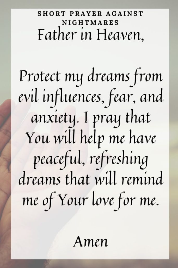 Short Prayer Against Nightmares