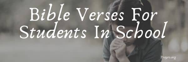 Bible Verses For Students In School