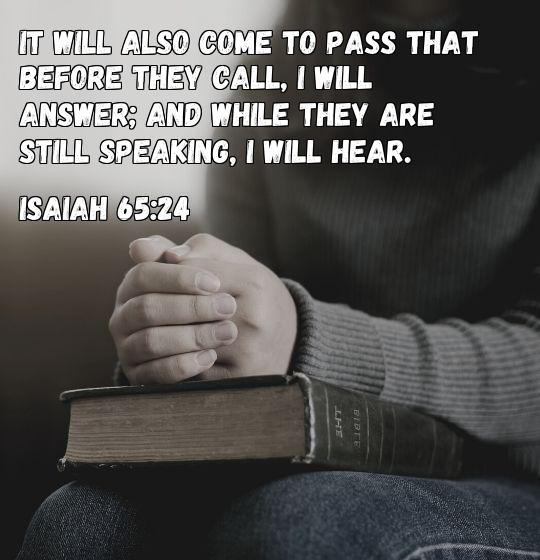 answered prayers bible verse
