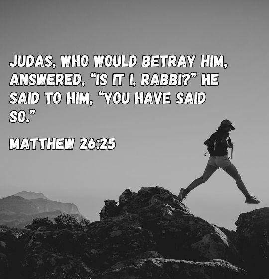 bible vereses for betrayal