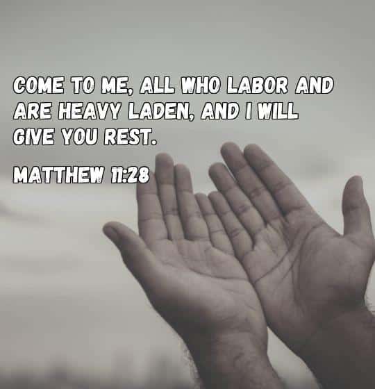 bible vereses for tiredness