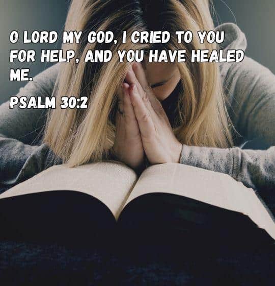 healing sickness bible verse