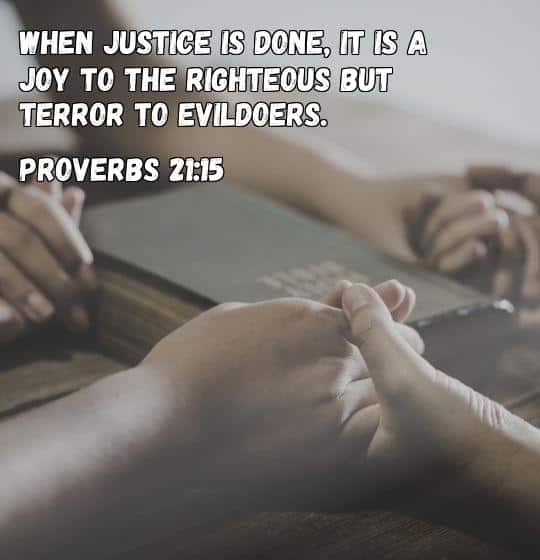 justice against enemies bible verse